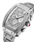 ფოტო #5 პროდუქტის Men's Echelon Platinum Series Diamond (3 ct. t.w.) Stainless Steel Watch, 41Mm