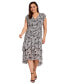 Фото #10 товара Plus Size Paisley-Print Ruched-Waist Midi Dress
