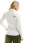 Фото #6 товара The North Face Glacier 1/4 zip logo fleece in off white