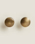 Round gold door knob (pack of 2)