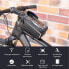 Rockbros Bicycle Frame Bag Waterproof for Mobile Phones up to 6.0 Inches with Headphone Hole Mobile Phone Holder Touchscreen Bottom Opening/Side Opening