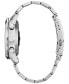 ფოტო #2 პროდუქტის Men's CZ Smart Hybrid Sport Stainless Steel Bracelet Smart Watch 43mm