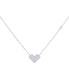 ფოტო #1 პროდუქტის One way Arrow Design Sterling Silver Diamond Women Necklace