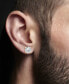 ფოტო #3 პროდუქტის Men's 2-Pc. Set Cubic Zirconia Stud Earrings in Black & Gold-Tone Ion-Plated Sterling Silver