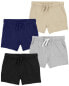 Фото #1 товара Toddler 4-Pack Pull-On Cotton Shorts 5T
