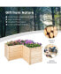 Фото #8 товара L-Shaped Deep Root Planter Box Wooden Raised Garden Bed with Open-Ended Base