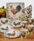 Фото #3 товара Floral Rooster Square Platter 12.5"