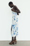 Фото #5 товара Платье в бельевом стиле с цветочным принтом ZARA