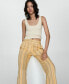 Фото #4 товара Women's Straight Striped Pants