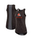 Фото #2 товара Women's Brown Cleveland Browns High Neck Performance Tank Top