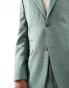 Фото #3 товара Selected Homme linen mix slim fit suit jacket in green