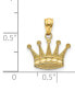 Фото #3 товара Royal Crown Charm Pendant in 14k Gold