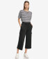 Women's French Terry Cropped Cargo Pants