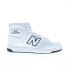 Фото #2 товара New Balance 480 BB480COA Mens White Leather Lifestyle Sneakers Shoes