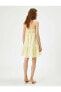 Фото #4 товара Kadın Sarı Pamuklu Dantel Elbise