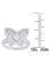 Cubic Zirconia Butterfly Ring in Fine Rose Gold Plate or Fine Silver Plate