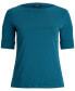 ფოტო #5 პროდუქტის Plus Size Boat-Neck Tee