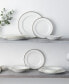 Rochelle Platinum Set of 4 Salad Plates, Service For 4