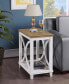 Florence Chairside End Table with Shelf