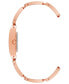 ფოტო #2 პროდუქტის Women's Three Hand Rose Gold-Tone Alloy with Teal Enamel Watch, 22mm x 32mm