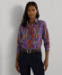 Women's Collared Paisley Shirt