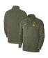 ფოტო #4 პროდუქტის Men's Olive Army Black Knights 1st Armored Division Old Ironsides Club Fleece Quarter-Zip Pullover Jacket