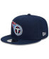 Фото #4 товара Men's and Women's Navy Tennessee Titans The NFL ASL Collection by Love Sign Side Patch 9FIFTY Snapback Hat