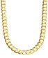Curb Chain Link Necklace 24" in Solid 10k Gold (10 mm)
