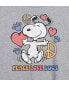 ფოტო #3 პროდუქტის Hybrid Apparel Trendy Juniors Peanuts Dog Graphic Oversized Tee