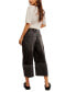 ფოტო #2 პროდუქტის Women's Olsen High-Rise Cotton Cuffed Barrel Jeans