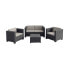 Garden furniture SP Berner Diva Tropea Anthracite Dark grey (4 Pieces)