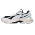 Puma Nano Odyssey Lace Up Mens Black, White Sneakers Casual Shoes 38860801