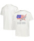 ფოტო #1 პროდუქტის Big Boys White Distressed Team USA Go For Gold T-shirt