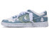 Фото #1 товара 【定制球鞋】 Nike Dunk Low 达芬奇定制 圣诞定制 雪夜圣诞 低帮 板鞋 男款 蓝绿 / Кроссовки Nike Dunk Low DJ6188-101