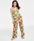 Фото #7 товара Women's High-Rise Tropical-Print Pants, Created for Macy's