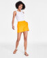 Фото #1 товара Women's Linen-Blend Shorts, Created for Macy's