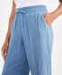 ფოტო #4 პროდუქტის Women's Gauze Cropped Pull-On Pants, Created for Macy's