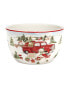 Red Truck Snowman 4 Piece Ice Cream Bowl Set