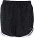 Фото #1 товара Nike 289129 Women Dry Tempo 3 Running Short Size 3X Black/Black/White/Wolf Grey