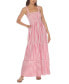 Women's Tiered Striped Dress Cover-Up