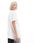 ASOS DESIGN oversized t-shirt with seashell graphic in white Белый, XS - EU 32-34 - фото #2