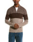 Фото #1 товара Naadam Wool & Cashmere-Blend 1/4-Zip Mock Sweater Men's Brown S