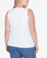 Фото #2 товара Plus Size Scoop Neck Sleeveless Top