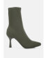 Фото #1 товара Zudio Solid Mid Heel Sock Boots