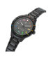 ფოტო #4 პროდუქტის Unisex Three Hand Edition Three Small Black Stainless Steel Bracelet Watch 36mm