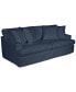 Brenalee 93" Performance Fabric Slipcover Sofa with Four Pillows