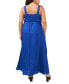 Фото #2 товара Plus Size Smocked Back Tiered Sleeveless Maxi Dress