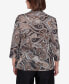 Classic Metallic Paisley Two in One Top Multi Black, S - фото #3