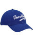Фото #4 товара Men's Royal Brooklyn Dodgers Logo Cooperstown Collection Clean Up Adjustable Hat