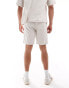 Jack & Jones co-ord textured short in beige